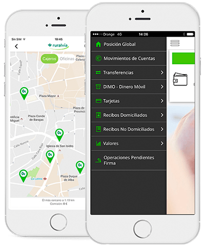 Pantalla de Servicio de alertas de Ruralvía