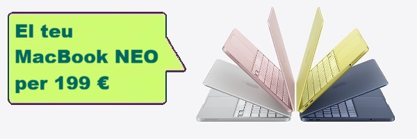 El teu MackBook NEO per 199 euros
