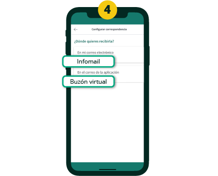 Elige dónde quieres recibir tu correspondencia online: en tu buzón virtual de Ruralvía o en tu correo personal. Elige dónde quieres recibir tu correspondencia online: en tu buzón virtual de Ruralvía o en tu correo personal.